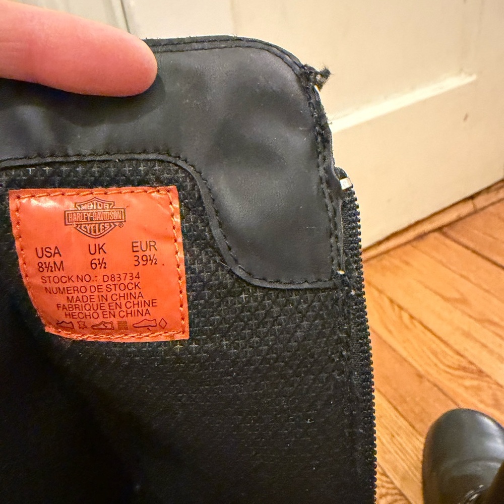Harley-Davidson Black Textured Footwear - Picture 14 of 16